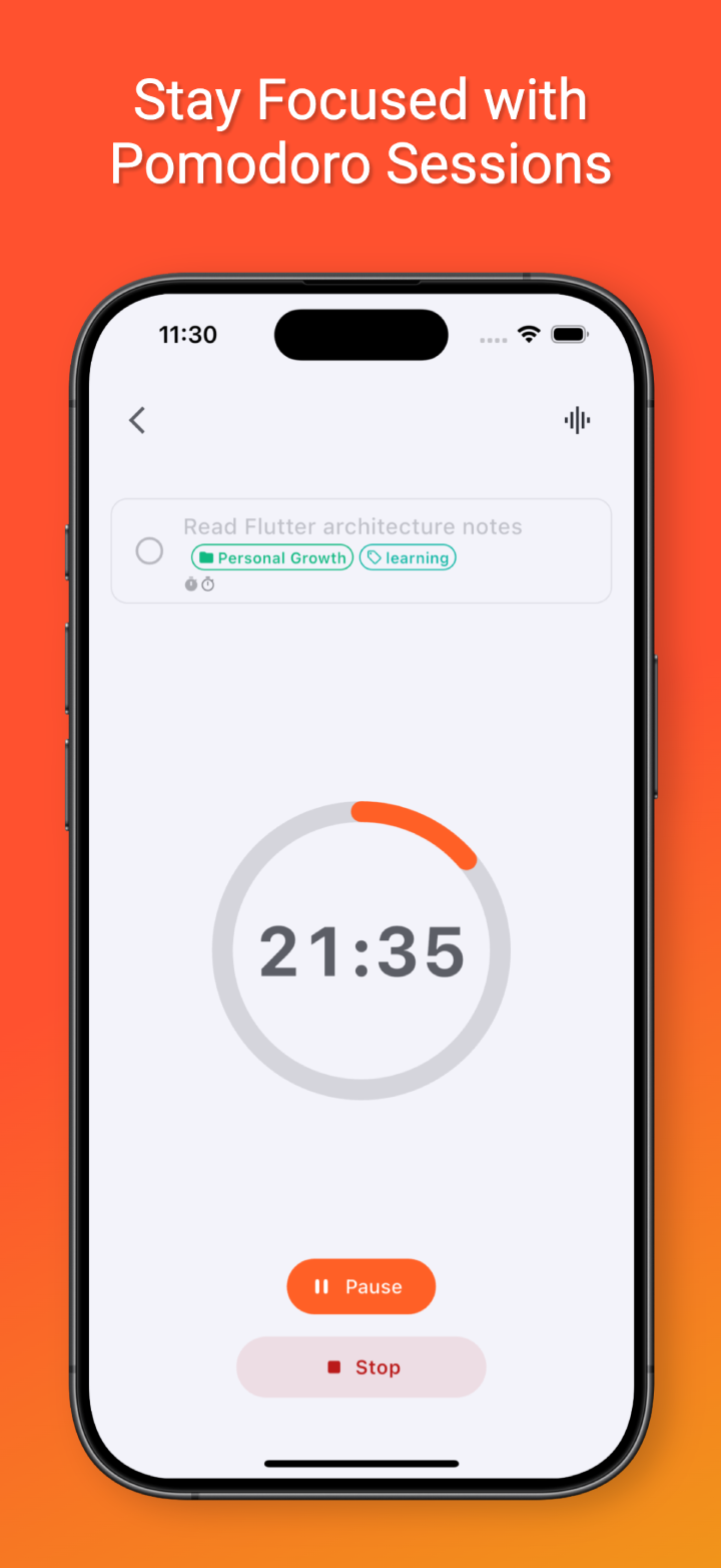 Do Focus Pomodoro timer screenshot