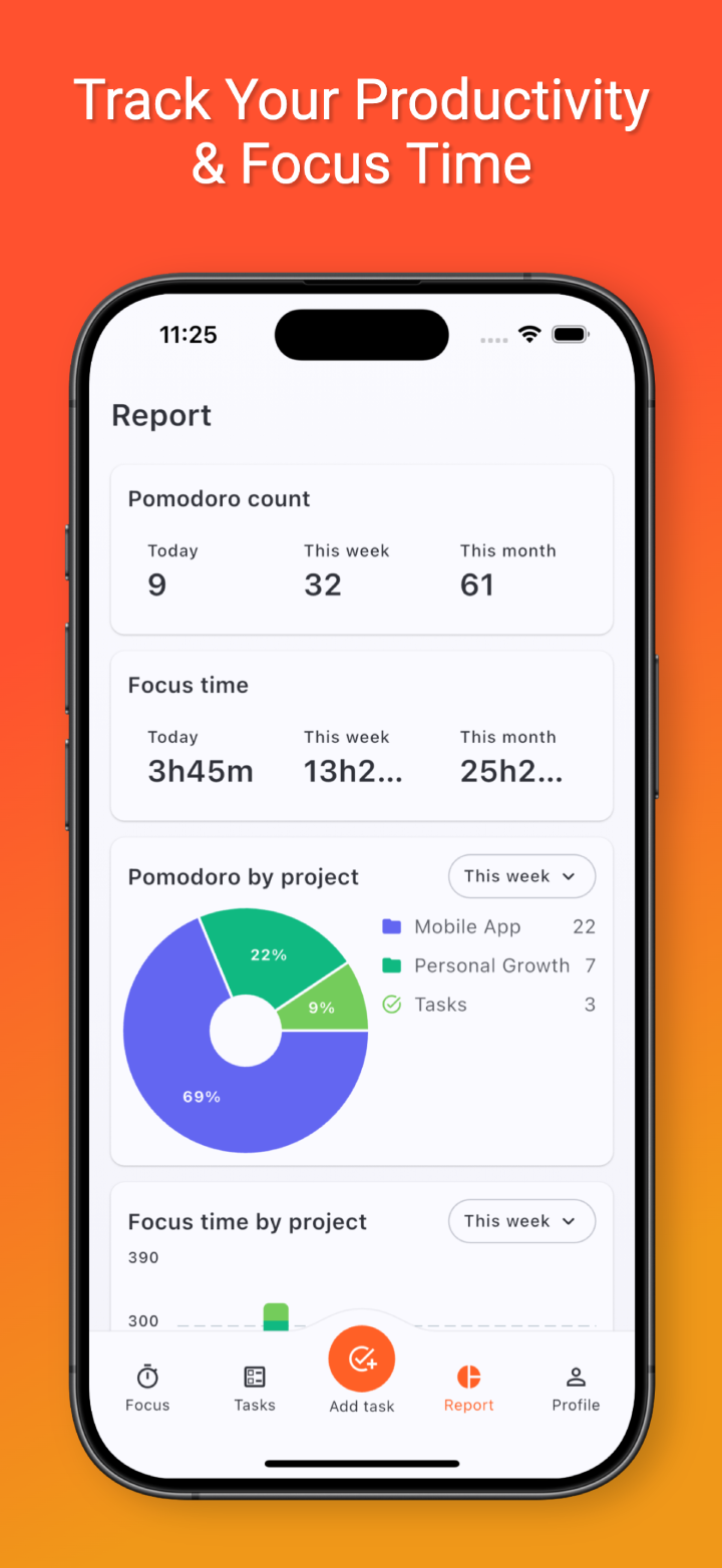Do Focus productivity report screenshot